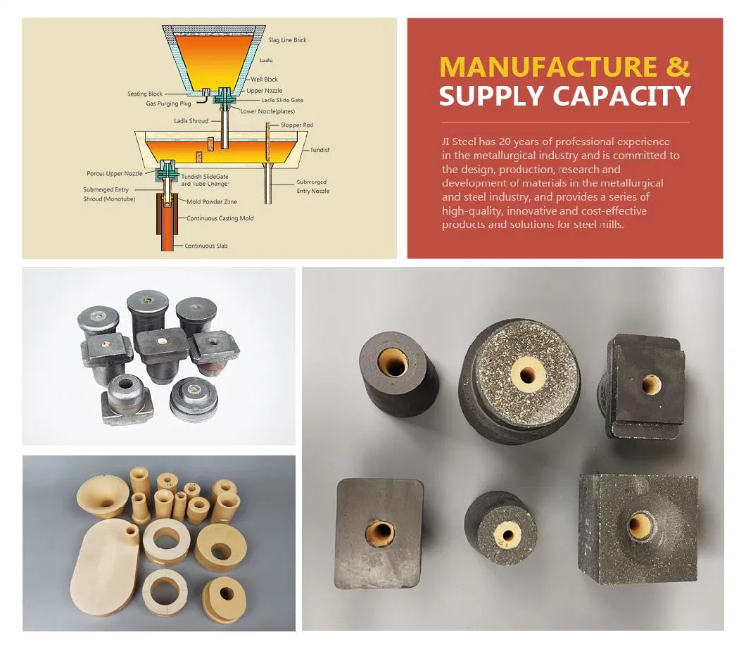 Zirconia Ceramic Inserts Tundish Nozzle for Steel Casting