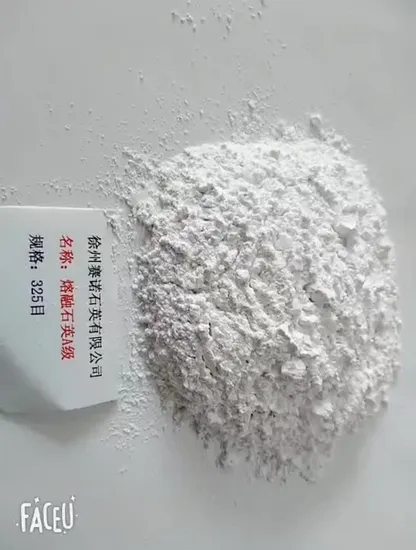 Polvo de sílice fundida blanca de malla de grado 325 como materia prima refractaria
